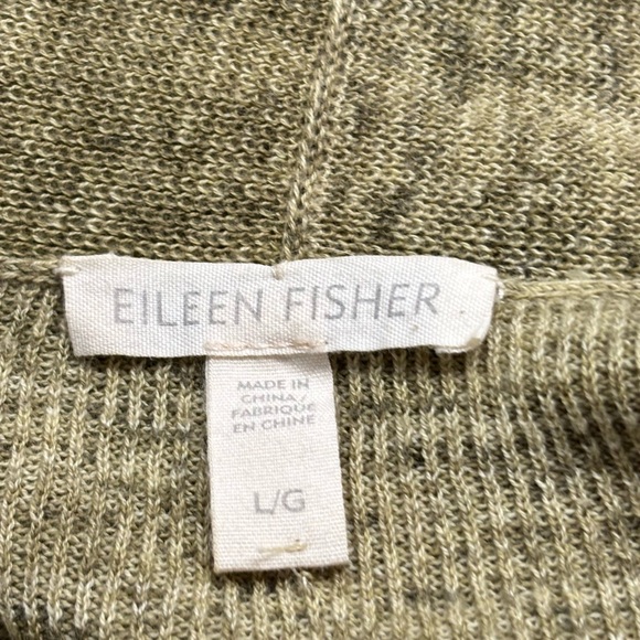 Eileen Fisher Sage Green Open Front Cardigan - Picture 5 of 5